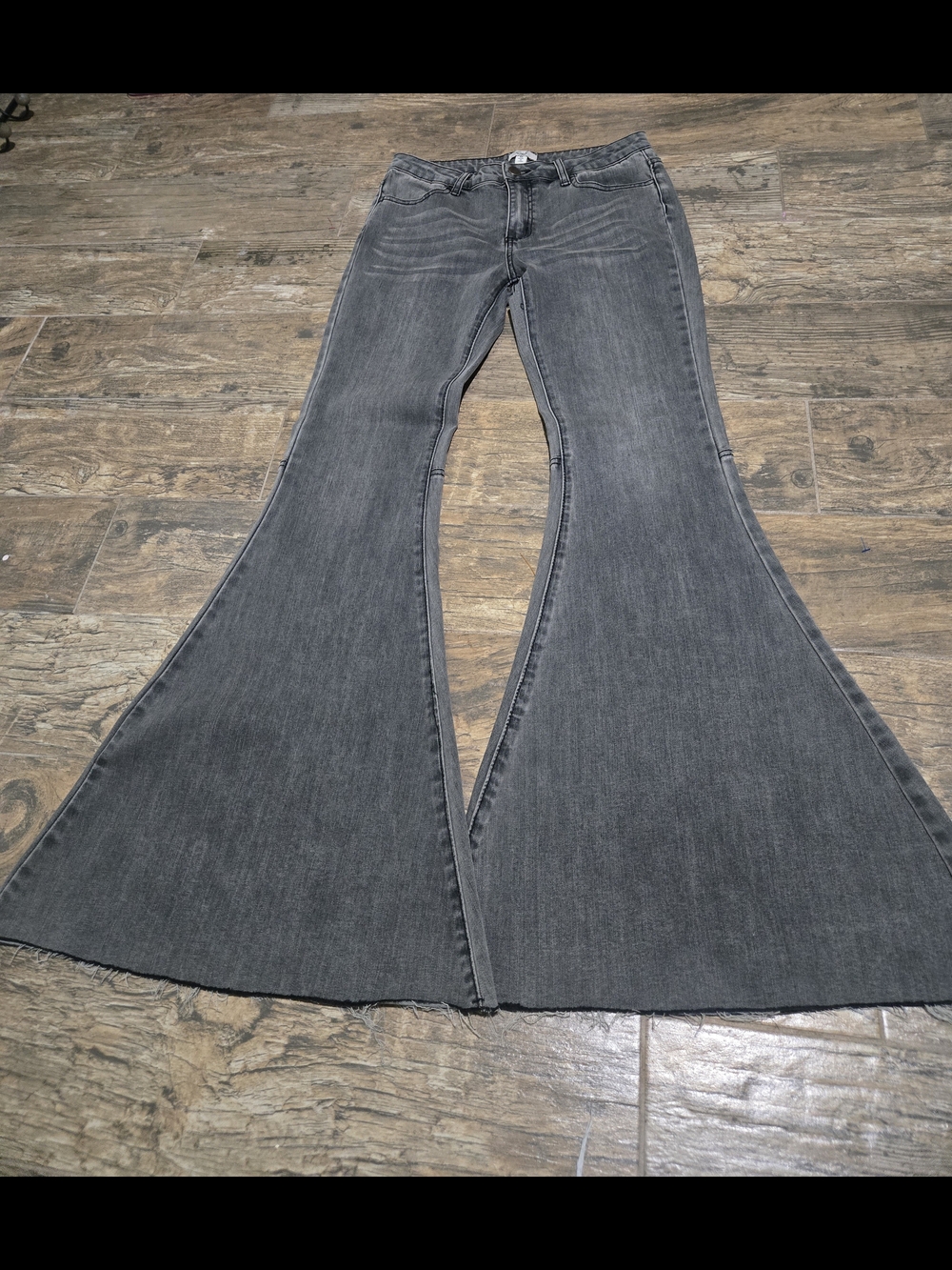 Gray Flare Jeans